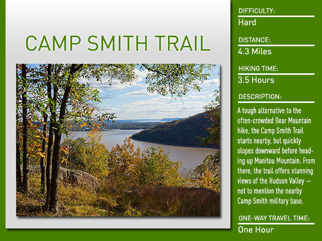 DNAinfo.com New York assembled a list of hikes that can be easily reached by public transportation.