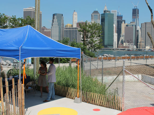 The entrance to the Pop-Up pool area. 