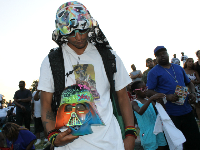Vader at the Crotona Park Jams DJ show on July 12, 2012.