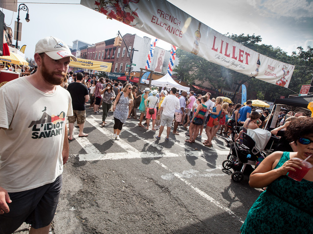 Hundreds of people turned up for the Bastille Day celebrations in Brooklyn on July 15th, 2012.