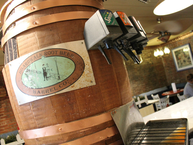 An old soda barrel gets a new life at Grandma's House. 