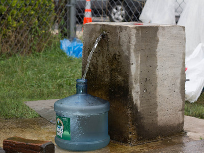 <p>The Staten Island spring, in Sunnyside, has been flowing for years.</p>
