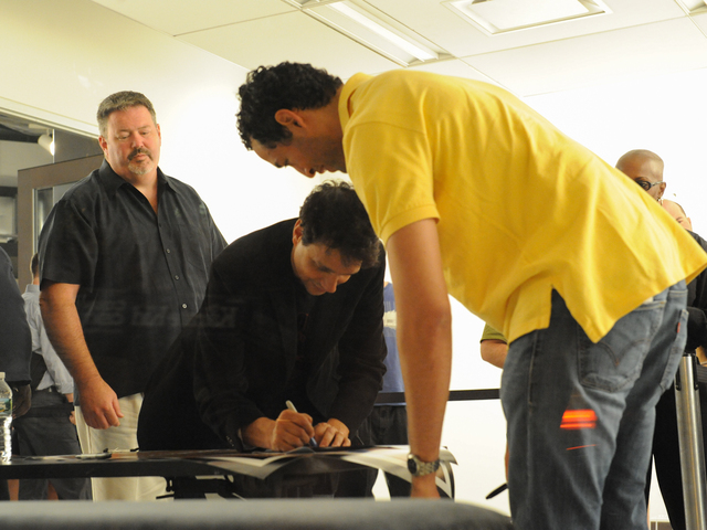 Ralph Macchio during a meet and greet with fans after the screening.