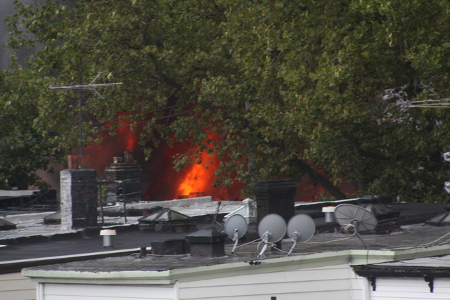 A vacant factory at 3250 Fulton St. caught fire Monday afternoon.
