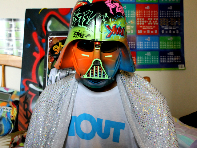 The Force is strong with Ghetto Vader.