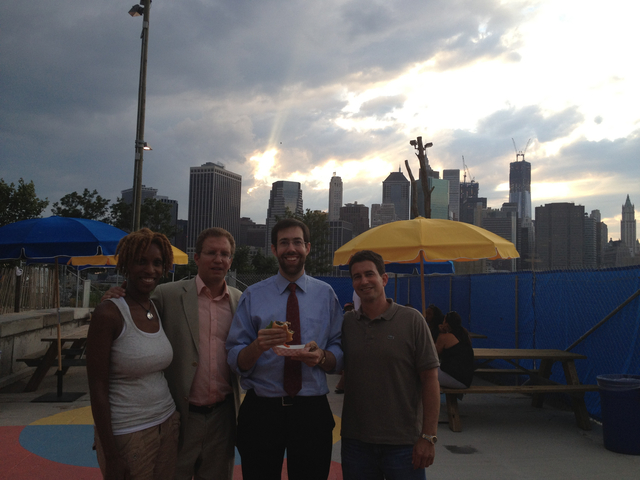 Visitors Can Now Get Boozy at the Beach Shack in Brooklyn Bridge Park. 