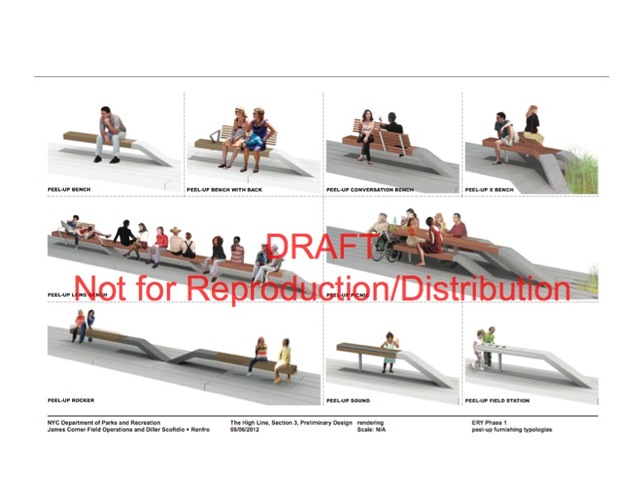 The new part of the park will feature several new kinds of seats and features.