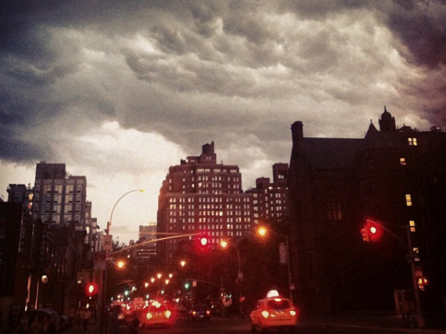 Forecasters predicted a severe thunderstorm in New York City July 26, 2012. 
