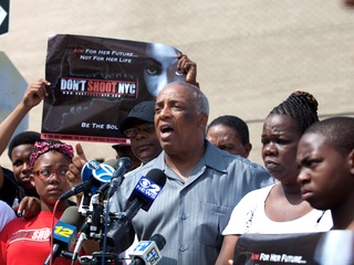 Police were investigating a drive-by shooting Sunday night, July 29, 2012, that left six people injured, including a toddler and two teenagers, the NYPD said.