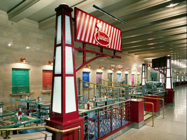 Since it was founded in 1950, Junior's has opened a branch in Grand Central Terminal. 