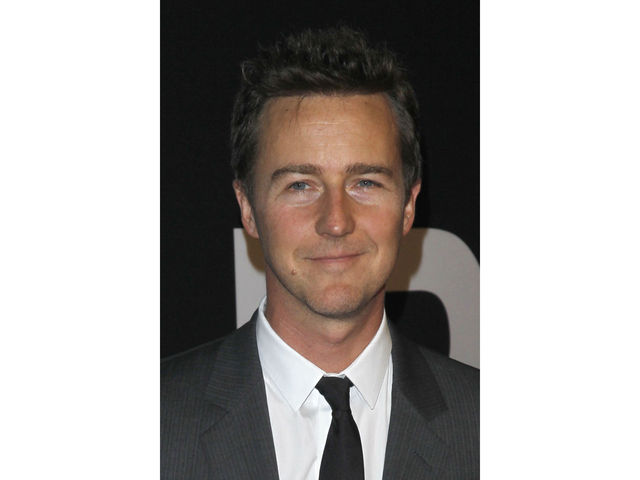 Edward Norton Dennis Boutsikaris at the premiere of 