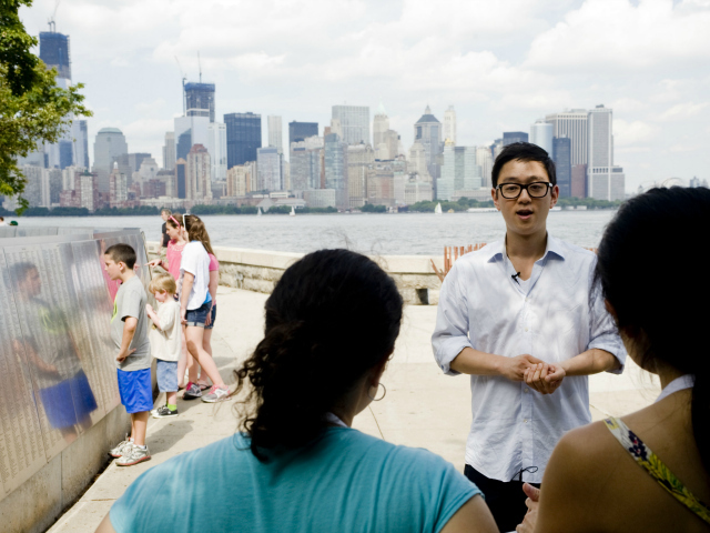 Peter J. Kim shares Korean and American food traditions from his family as part of Feed Me a Story on Ellis Island.