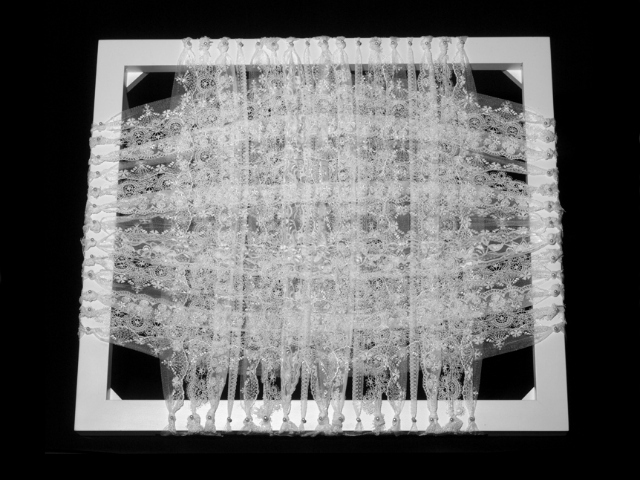 "Richiama" by Debra Scacco uses a reproduction of an early 20th-century loom to craft a new kind of family tree. 