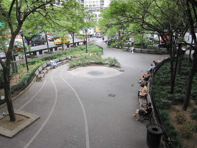 A view of Tramway Plaza. 