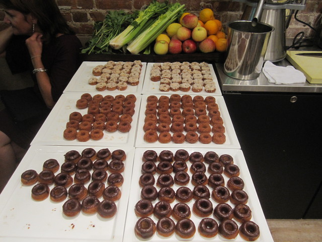 The mini doughnuts at Vegan Divas. 