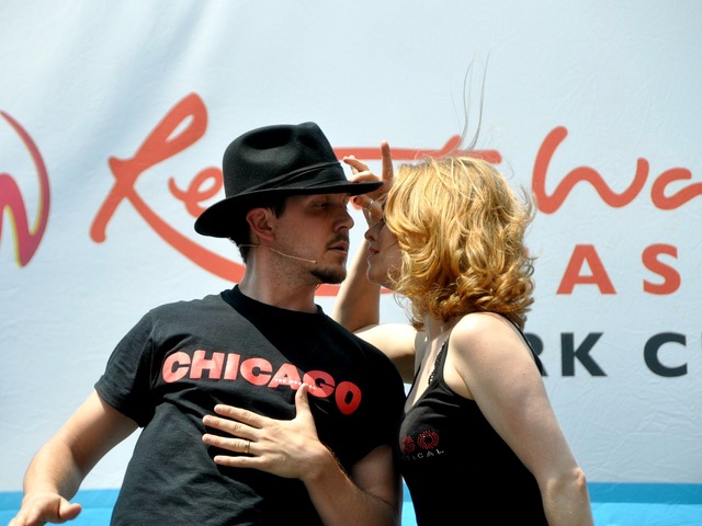 Chicago's Dylis Croman performing at Bryant Park. 