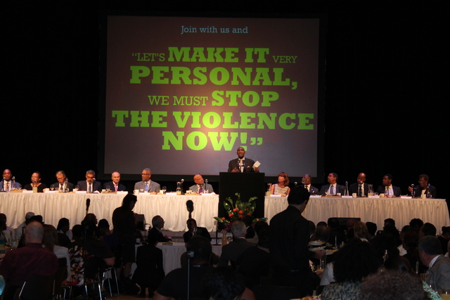 Lloyd Williams, president and CEO, speaks at the Greater Harlem Chamber of Commerce's Economic Development Day.