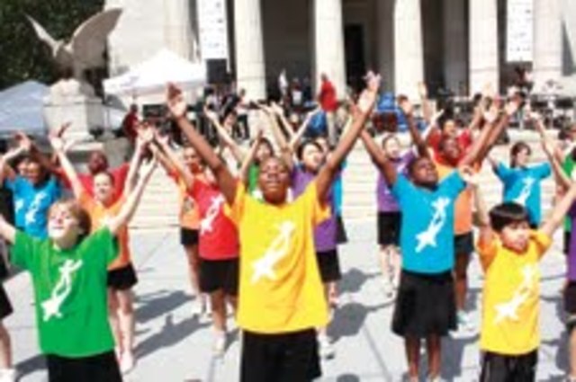 Kids perform at a 2011 Harlem Week event