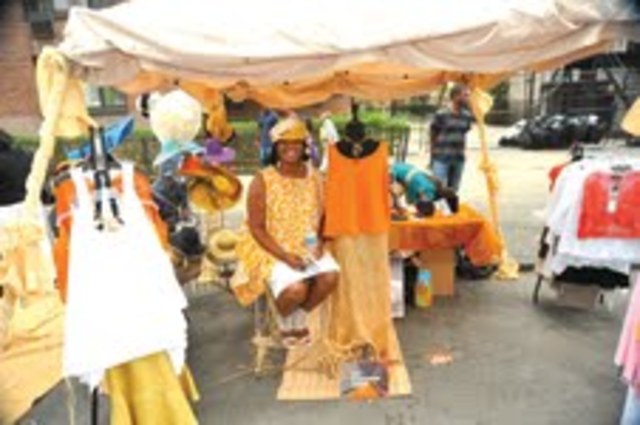 A vendor at a 2011 Harlem Week fair.