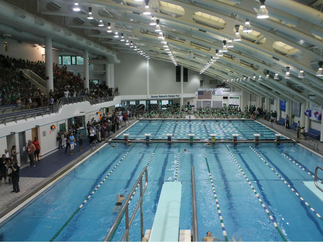 The pool at the Asphalt Green. 
