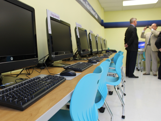A $50,000 donation from Time Warner Cable paid for new "Learning Lab" at Good Shepherd Services. It's one of 40 planned across the city that Time Warner Cable is slated to provide under an agreement with the city.
