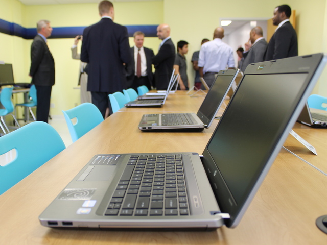 A new computer learning lab at Good Shepherd Services will help young people register for college classes online and build resumes.
