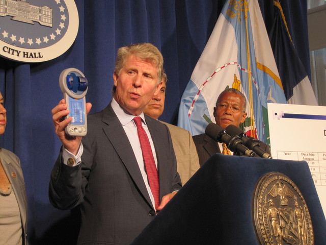 Manhattan DA Cy Vance said this device was recently used by crooks to steal users' credit card information.