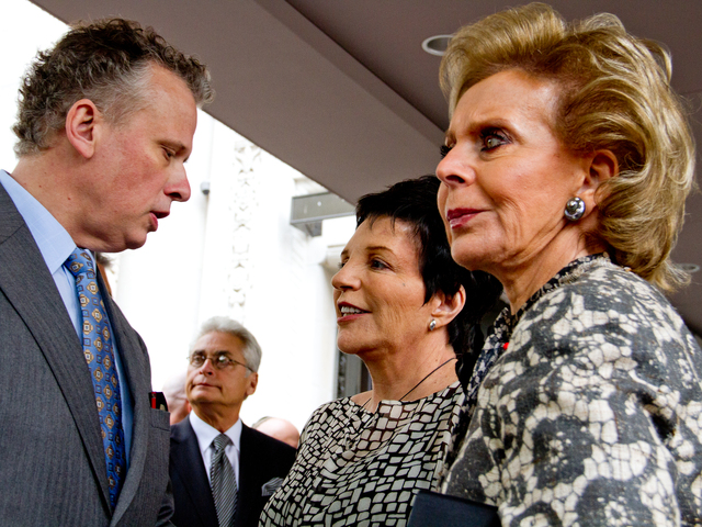 Liza Minnelli (center), with Billy Stritch and Lily Safra, attended the funeral for Marvin Hamlisch Aug. 14 at Temple Emanu-El at 65th Street and 5th Avenue on the Upper East Side. 