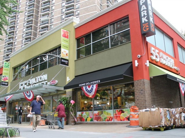 The new Key Food, called 55 Fulton Market, opened Aug. 15, 2012. 