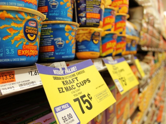 The new 55 Fulton Market is already offering some sale items, including instant macaroni-and-cheese for 75 cents. 