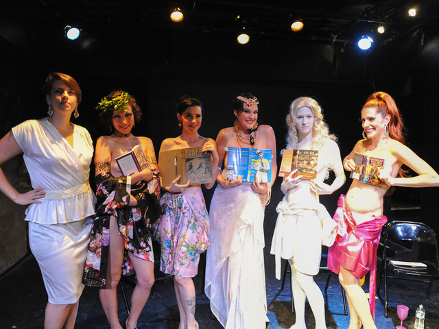 Performers from the "Naked Girls Reading" series.