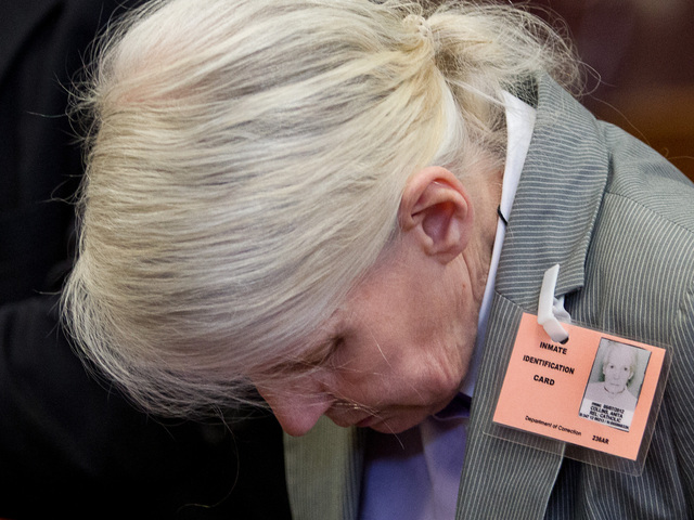 Anita Collins appears in Manhattan Supreme Court on August 16th, 2012.