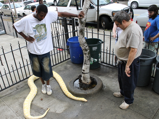Clifton Smith and his neighbors stood with Venom.