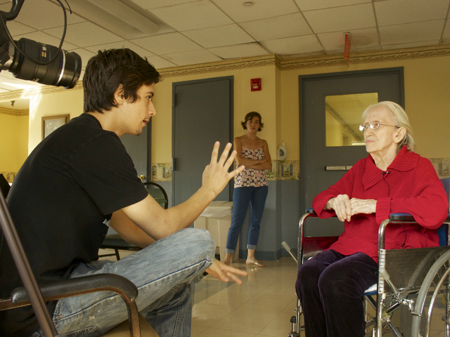 Zimny interviewed Theresa Barbieri at the Cobble Hill Health Center.