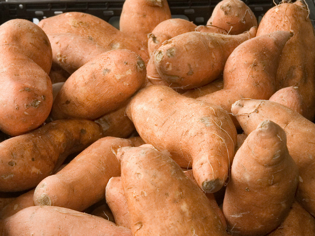 Toss a sweet potato in the microwave for 8 to 10 minutes and then top with Greek yogurt for a healthy, simple snack.
