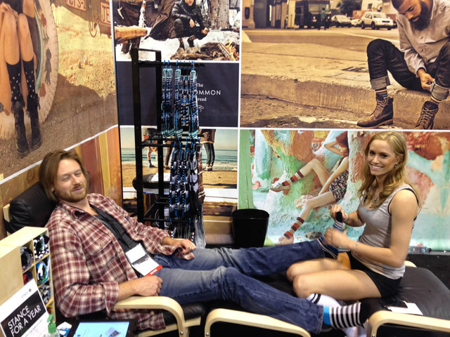 August 17, 2012 - Peter Frolich at a trade show.