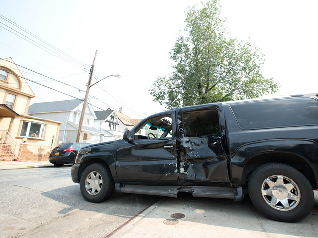 Mohan Omesh was driving a Cadillac Escalade when he hit two people on a motorcycle, police said. 