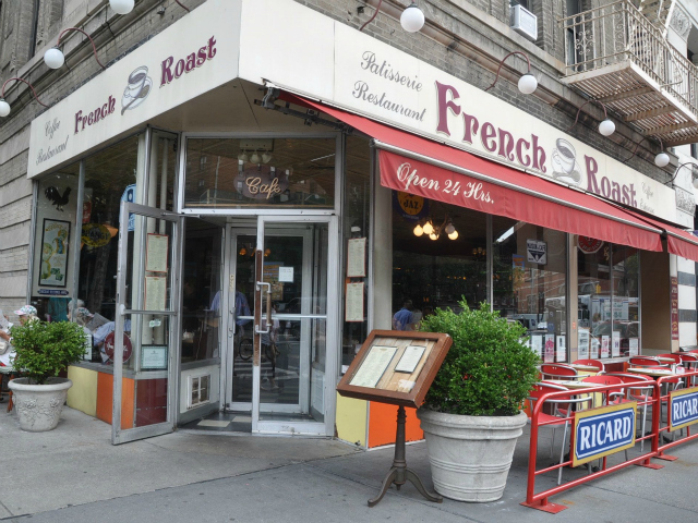 French Roast, at 11th Street and Sixth Avenue in the West Village, is another popular study spot for NYU students.