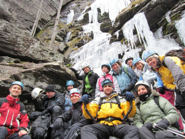 The organization Random Events NY has more than 9,000 members and offers a variety of fun excursions. This one involved ice climbing.