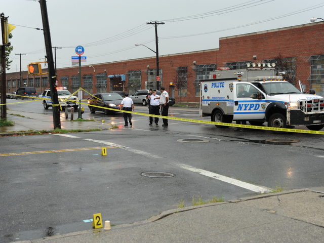 The shooting occurred here at Utica Avenue and Avenue O on Saturday, Aug. 18, 2012.