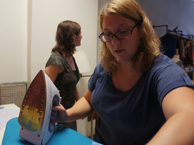 When Keri Cavanaugh, right, started sewing classes at Owl & Thistle on Franklin Avenue, she was expecting students like Tarrah Lantz, 33. What she wasn’t expecting were the crop of dapper Brooklyn dudes who are quickly filling up her fall classes. 