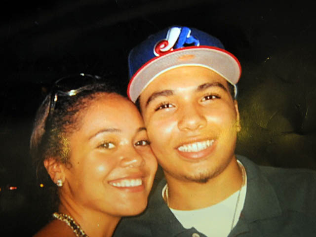 <p>Shooting victim Darius Robinson with his sister, Amanda.</p>

