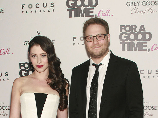 Lauren Anne Miller and Seth Rogen at 