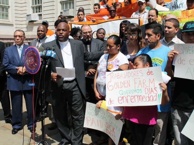 The legislation would require businesses with 20 or more workers to give employees nine paid sick days off a  year. Employees at business with five to 19 workers would be entitled to five.