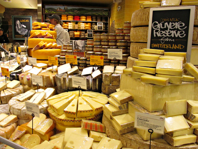 <p>A selection of cheeses at the new Whole Foods on East 57th Street between Second and Third avenues.</p>
