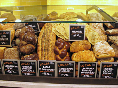 <p>A selection of breads at the new Whole Foods on East 57th Street between Second and Third avenues.</p>
