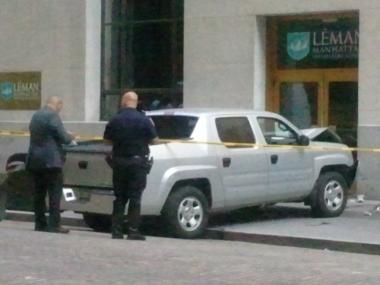 Sorel Deps-Medina, 70, was killed when a NYSE security pickup jumped the curb on Broad Street.