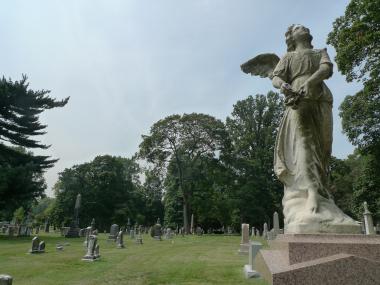 A construction worked stumbled on the time capsule, stowed inside a wall at Green-Wood's crematorium.