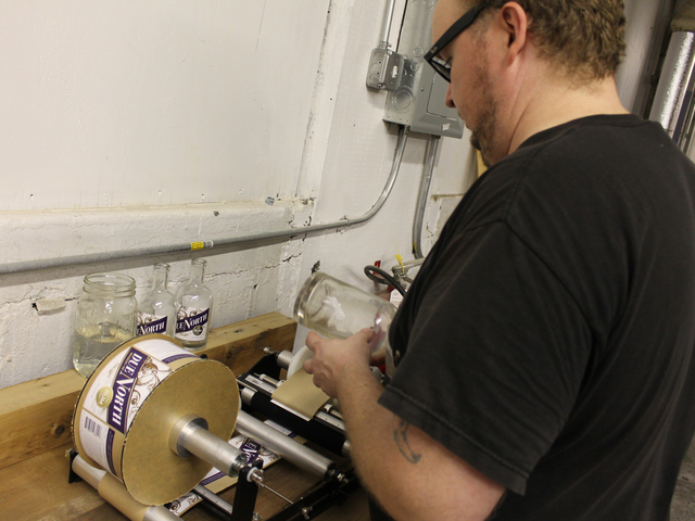 Virtually every step of producing Van Brunt Stillhouse's rum, whiskey and grappa is done by hand, from combining sugar and yeast to labeling each bottle. 