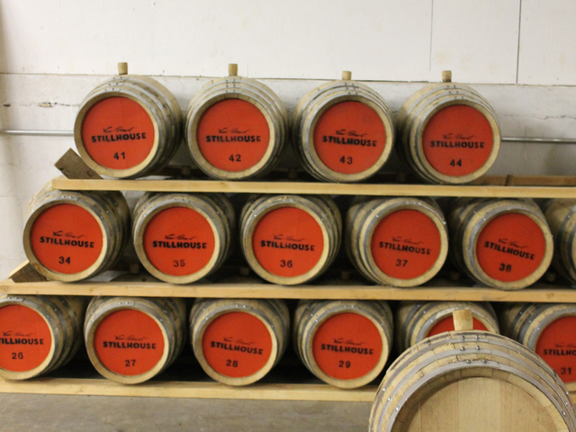 Van Brunt Stillhouse's Due North rum is available at restaurants and liquor stores. Its whiskey and grappa is not yet on sale.